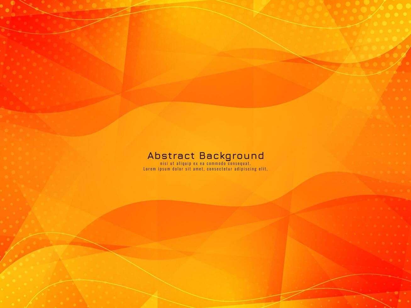 Abstract modern wave style polygon design background vector