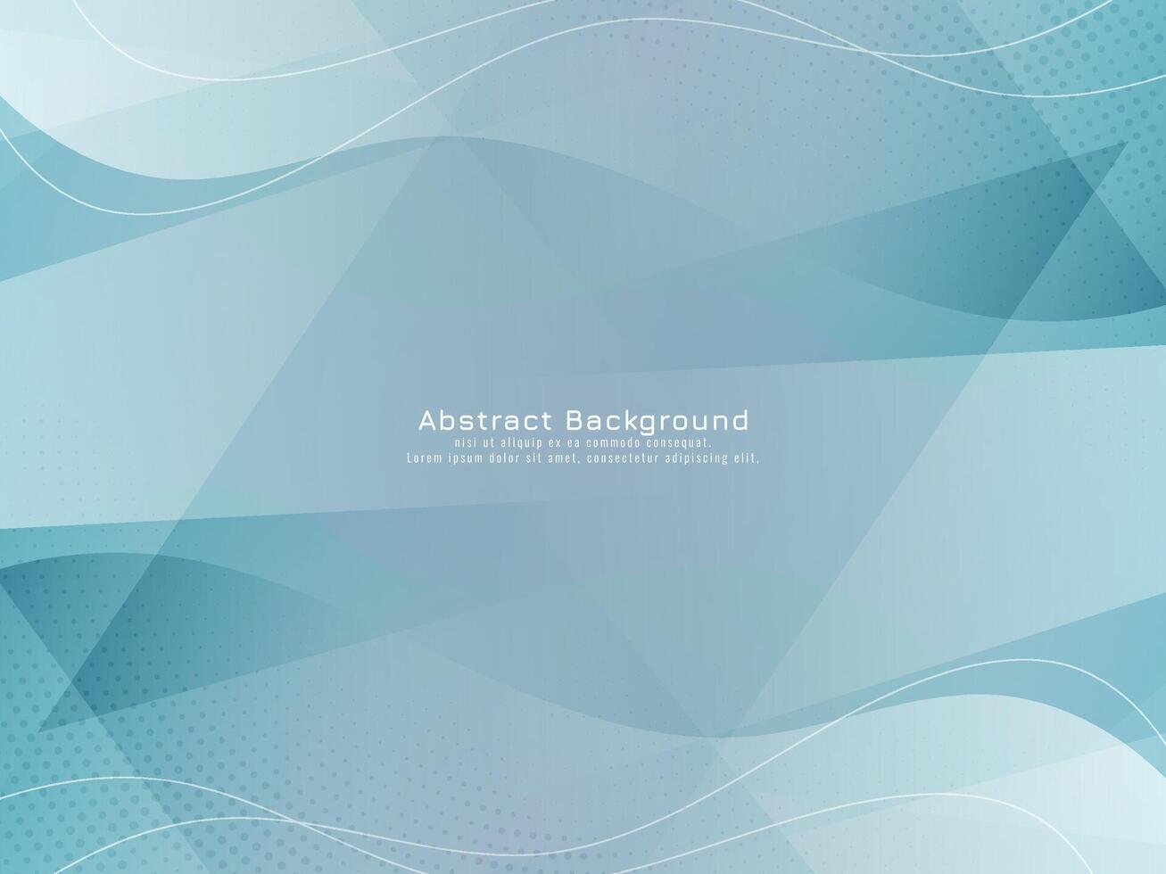 Abstract modern wave style design polygon background vector