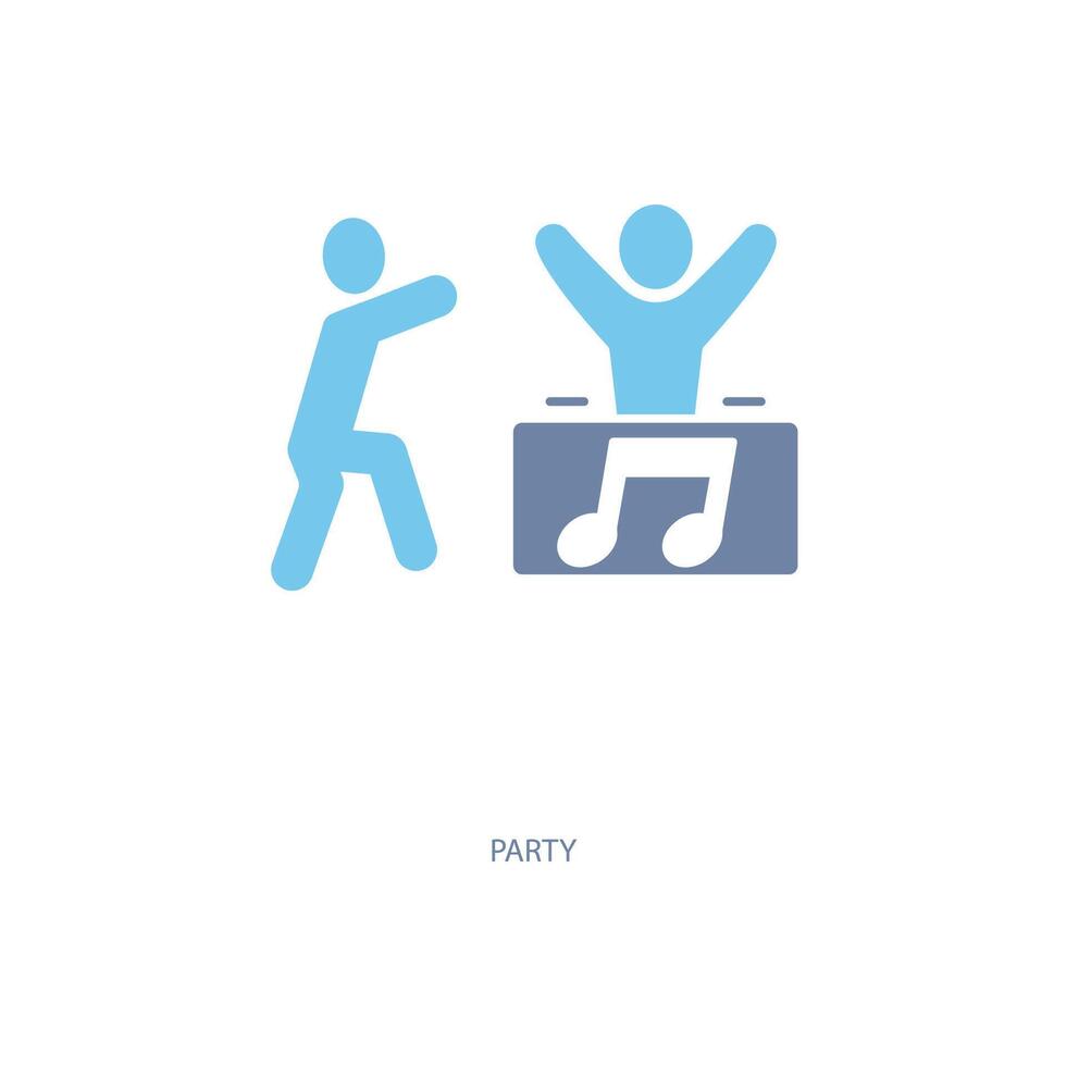 party concept line icon. Simple element illustration. party concept outline symbol design. vector