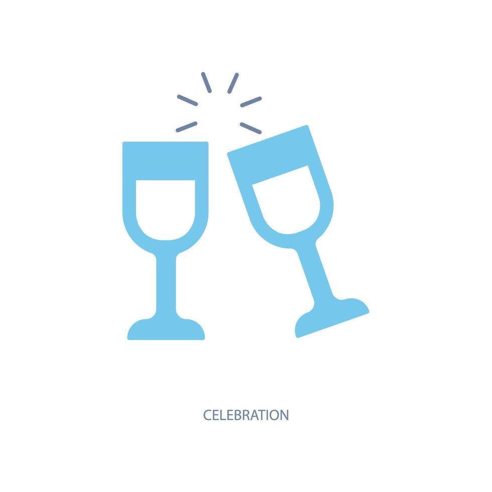 celebration concept line icon. Simple element illustration. celebration concept outline symbol design. vector