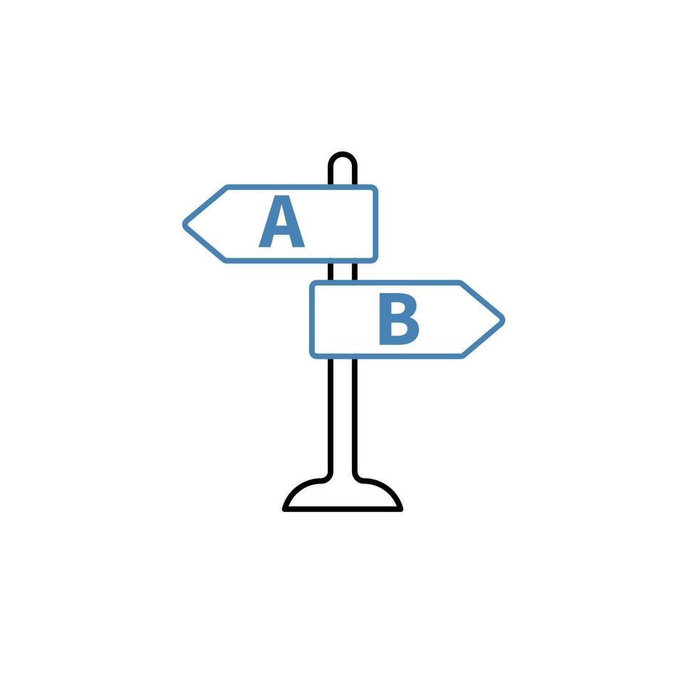 choose concept line icon. Simple element illustration. choose concept outline symbol design. vector
