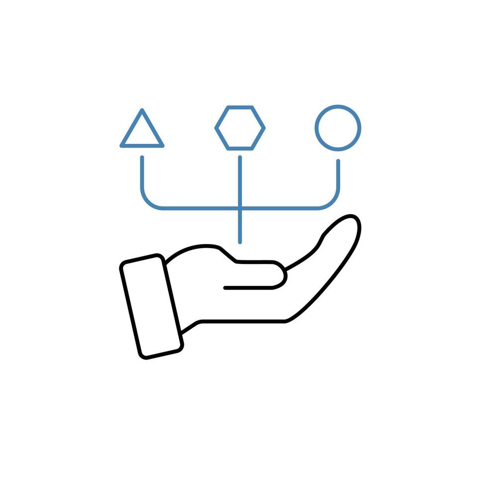 assortment concept line icon. Simple element illustration. assortment concept outline symbol design. vector