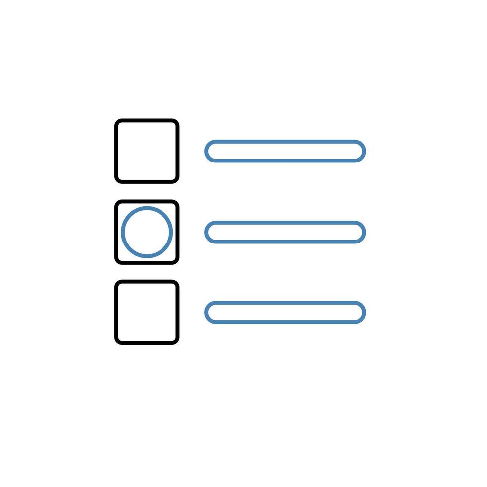 list concept line icon. Simple element illustration. list concept outline symbol design. vector