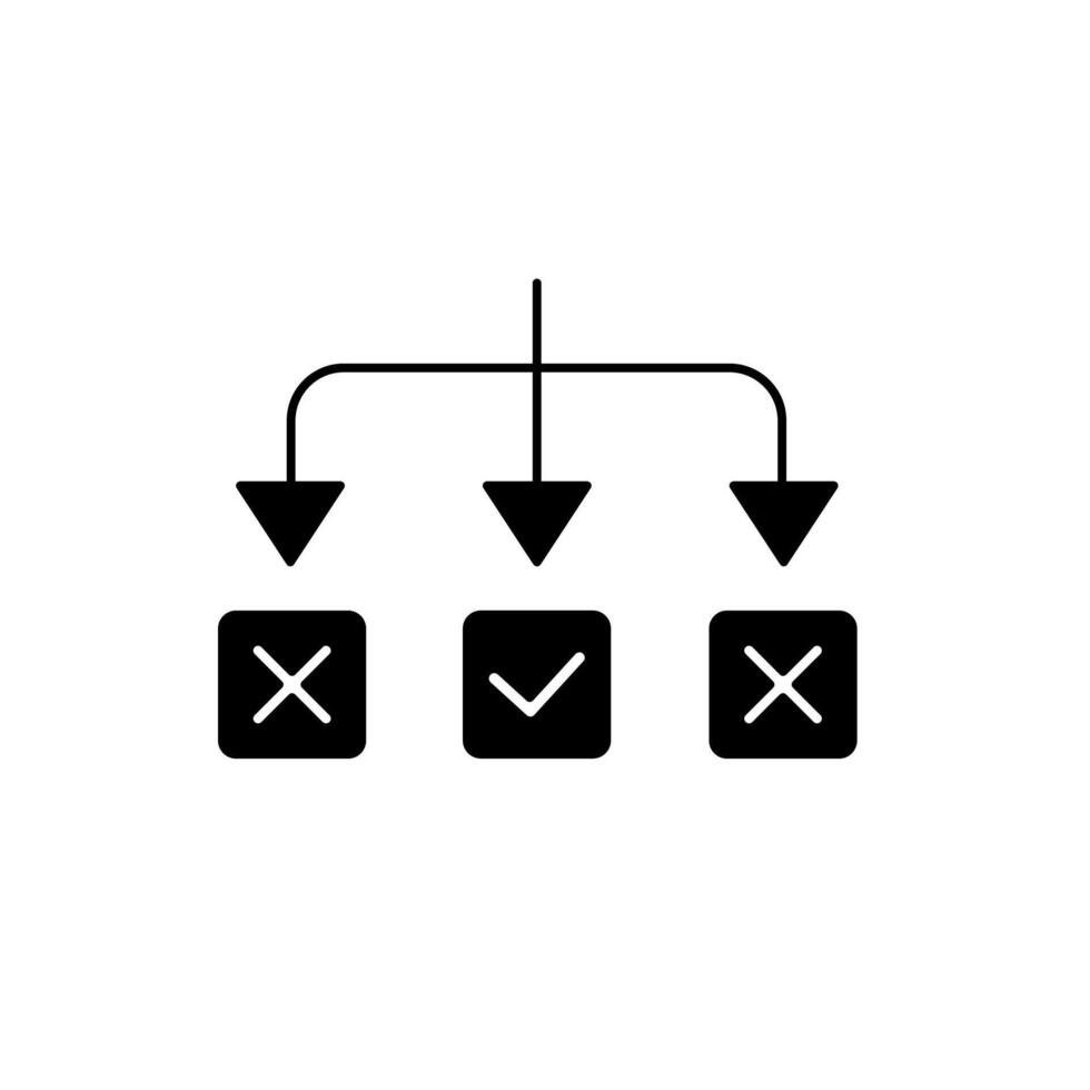 solving concept line icon. Simple element illustration. solving concept outline symbol design. vector