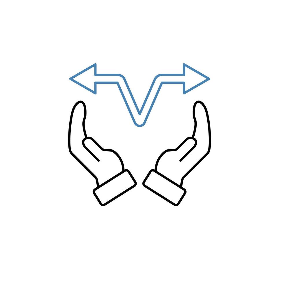 option concept line icon. Simple element illustration. option concept outline symbol design. vector