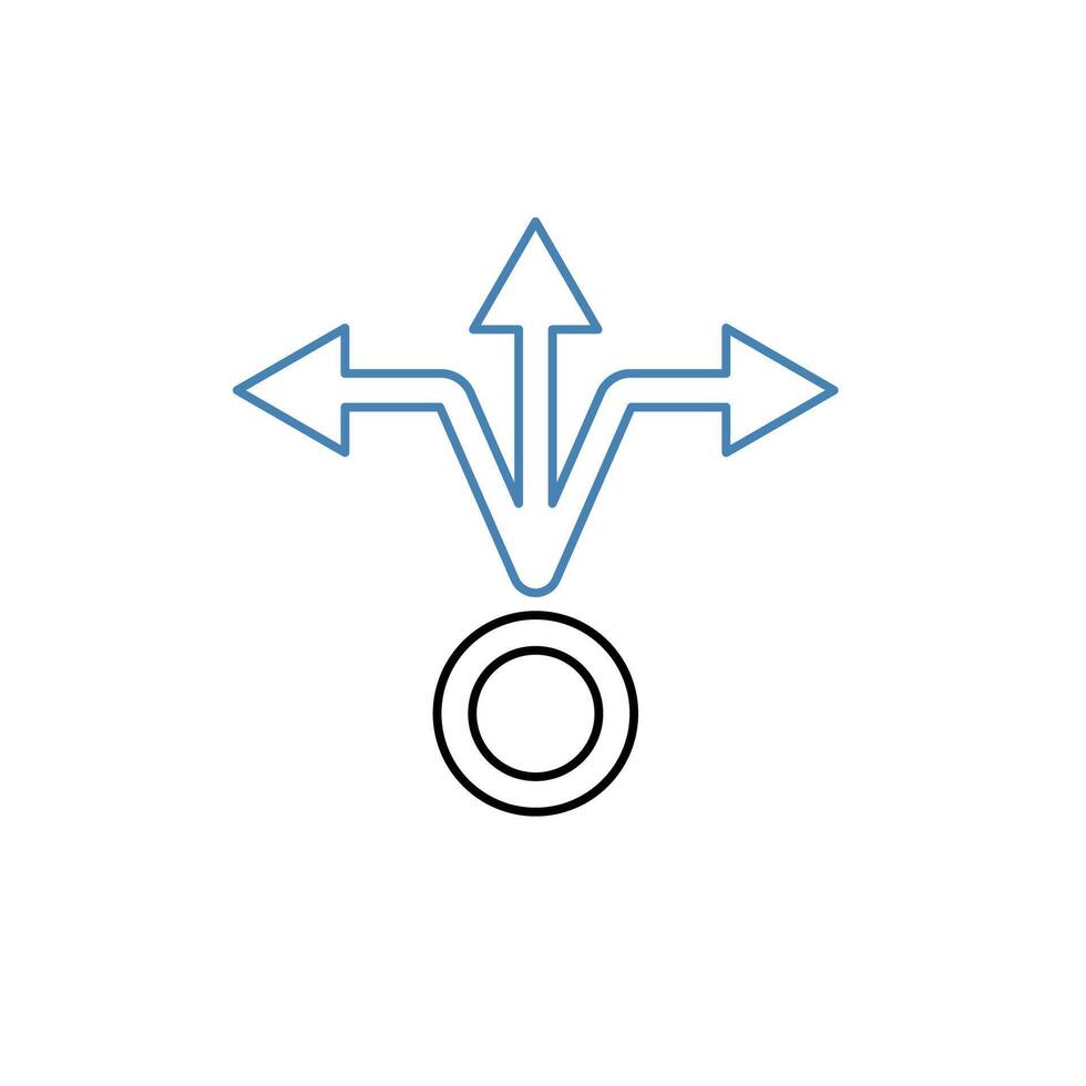 alternative concept line icon. Simple element illustration. alternative concept outline symbol design. vector