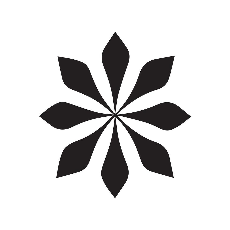 mandala outline icon and black pattern art design. vector
