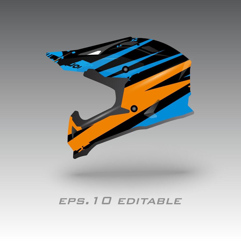 helmet wrap design vector