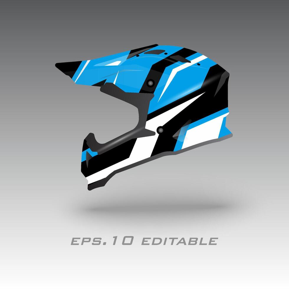helmet wrap design vector