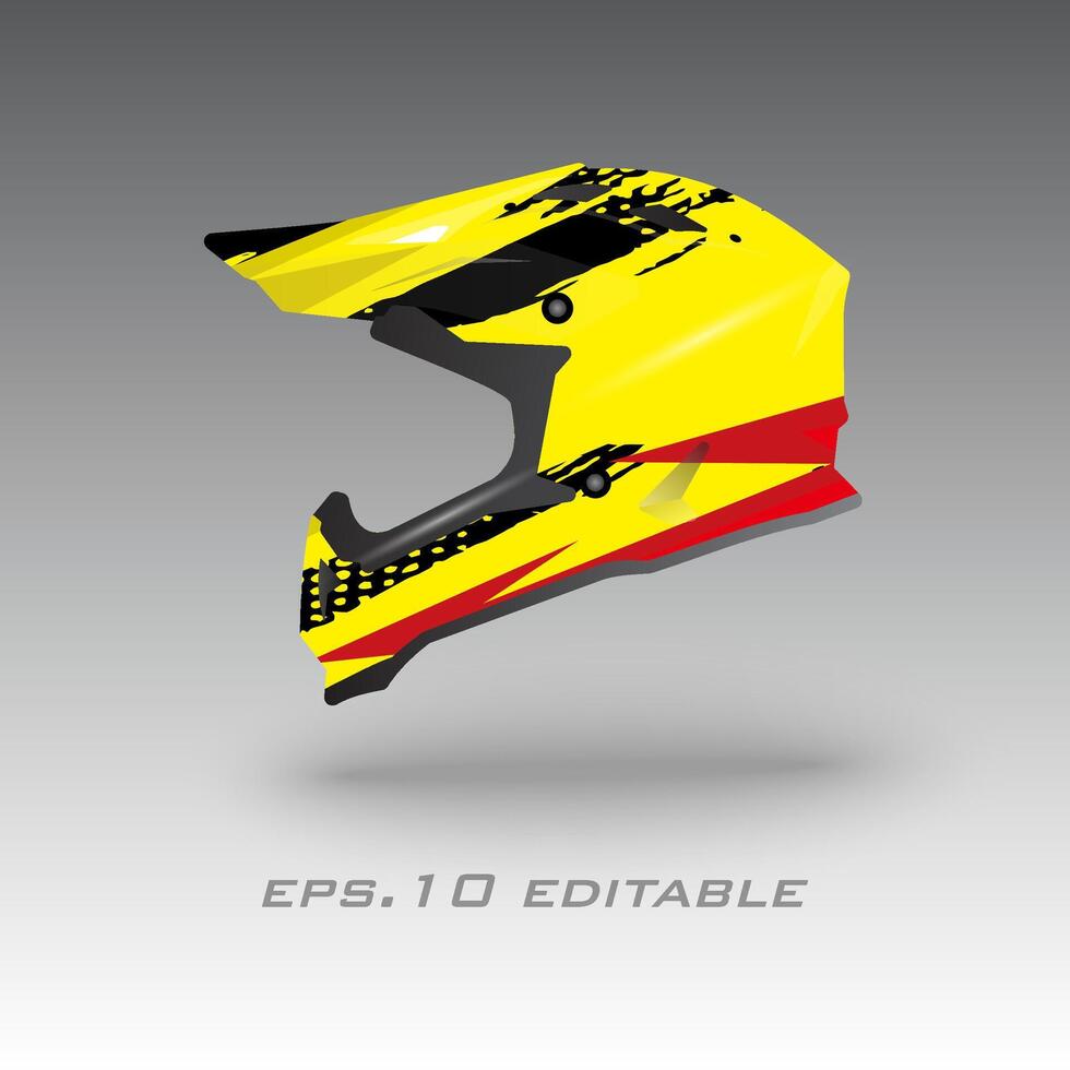 helmet wrap design vector