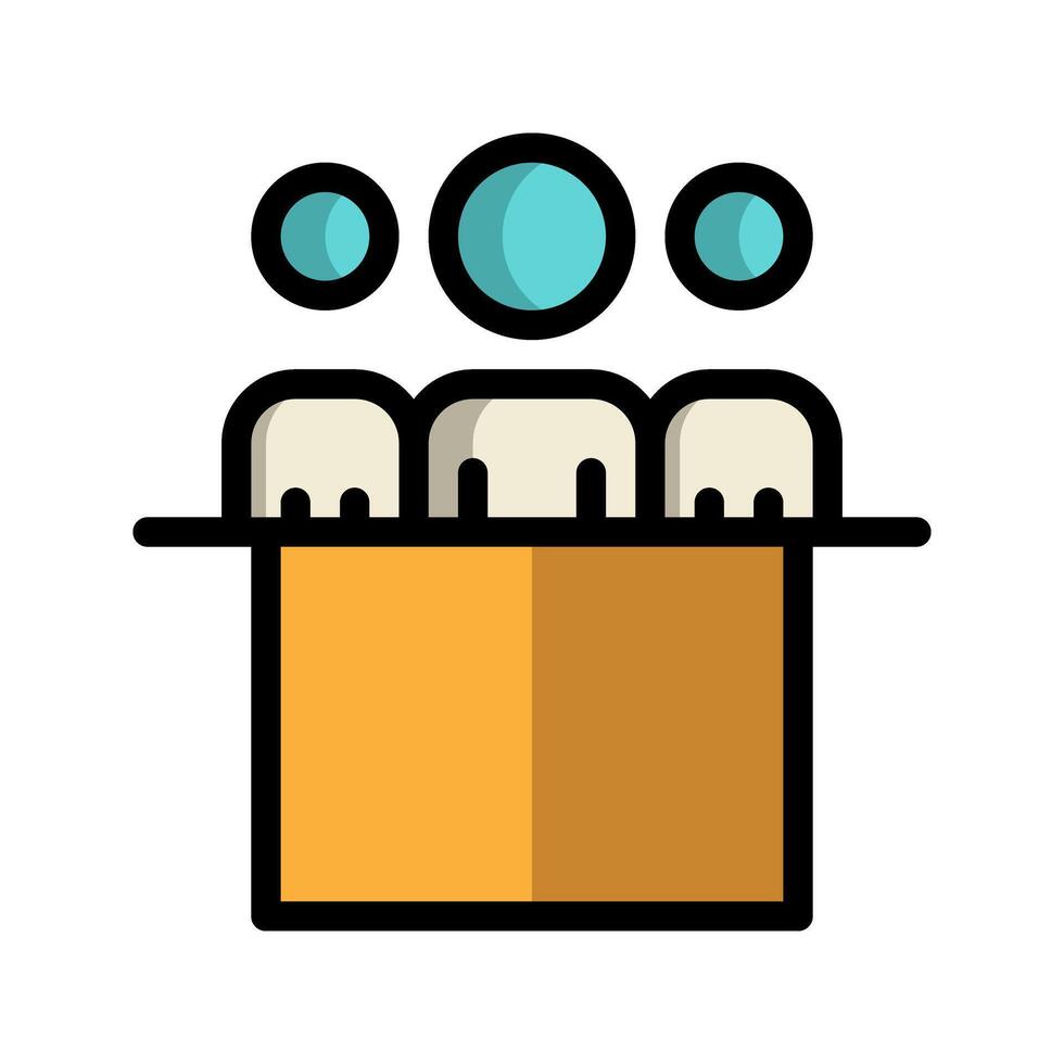 Organization line icon. student club, community, association, team flat icons. Suitable for websites, UI and mobile apps. vector