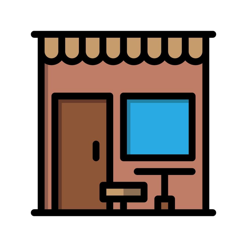 Cafe color lineal icon. coffee shop, drink, restaurant flat icons. Suitable for websites, UI and mobile apps. vector
