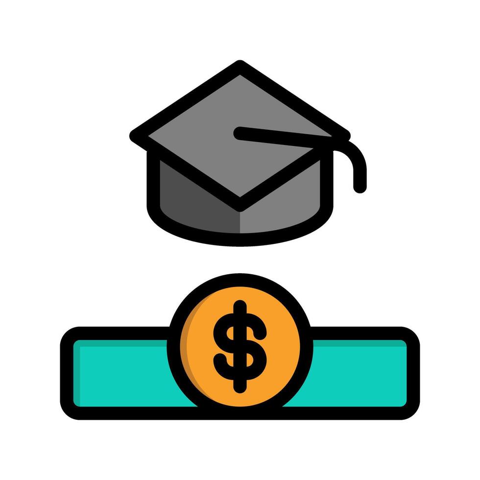 Scholarship lineal icon. graduation, diploma, academic, university flat icons. Suitable for websites, UI and mobile apps. vector