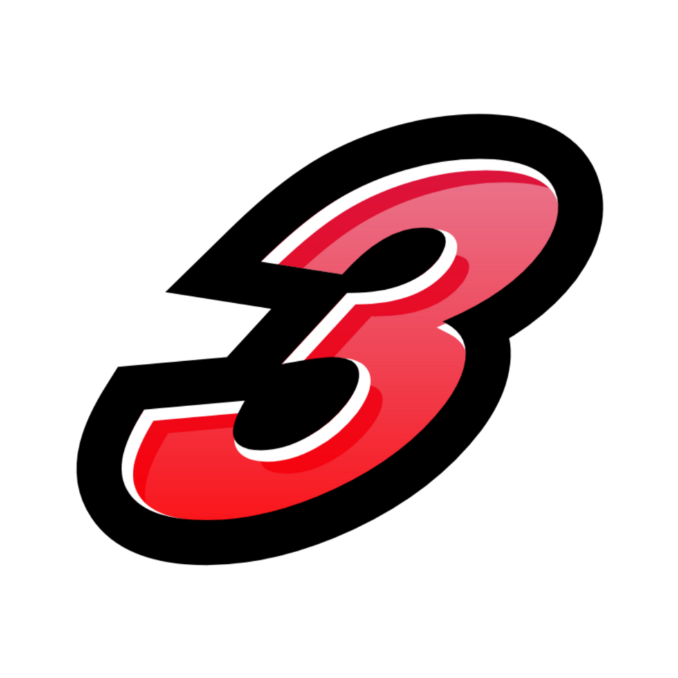 3D number illustration png