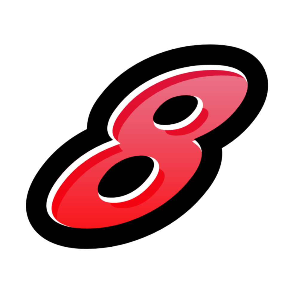 3D number illustration png