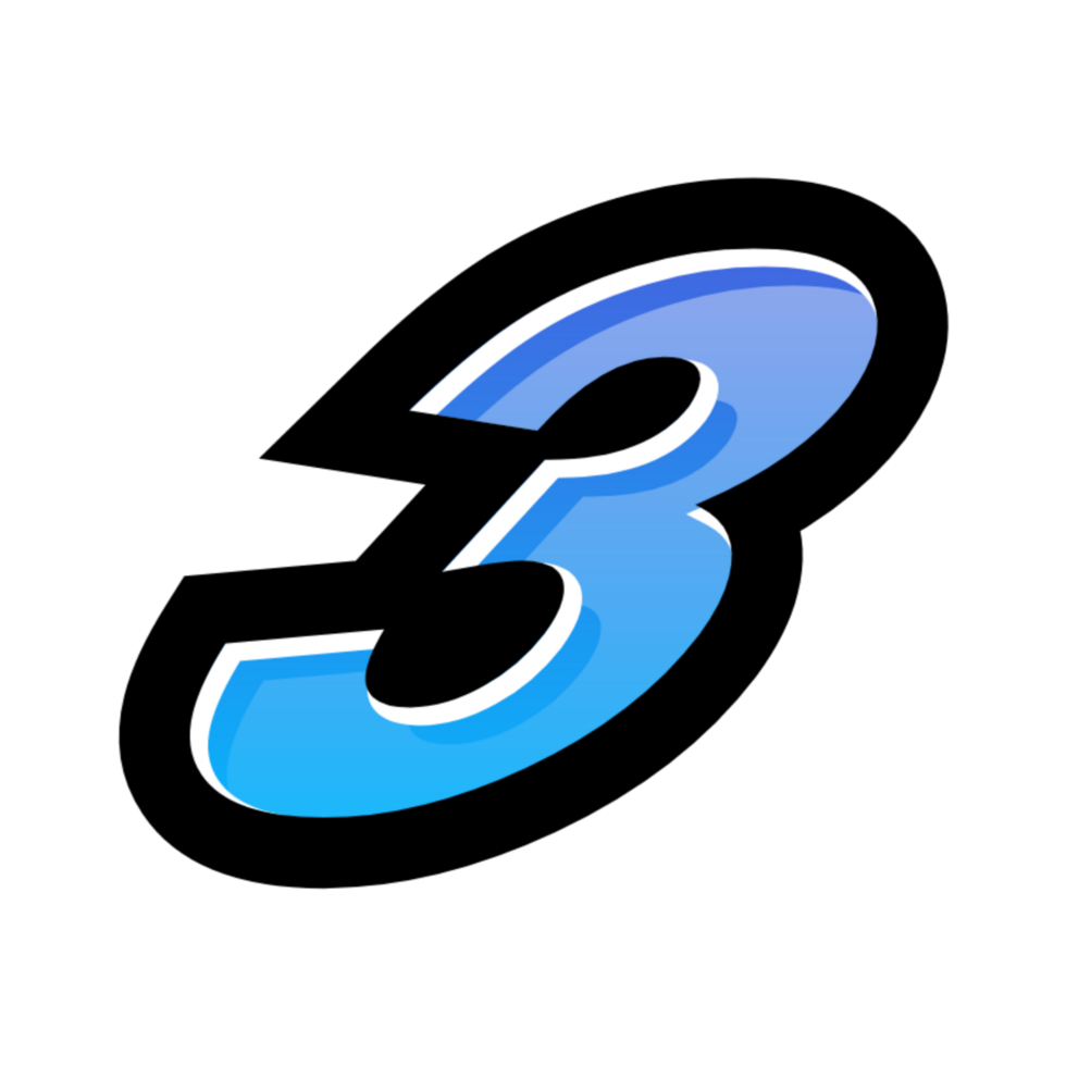 3D number illustration png
