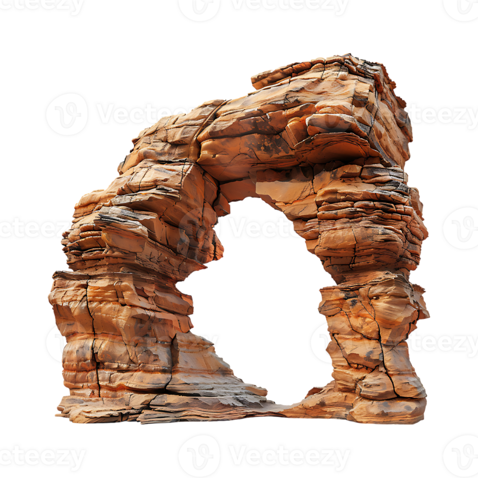 Dessert Rock Arch on Transparent Background png