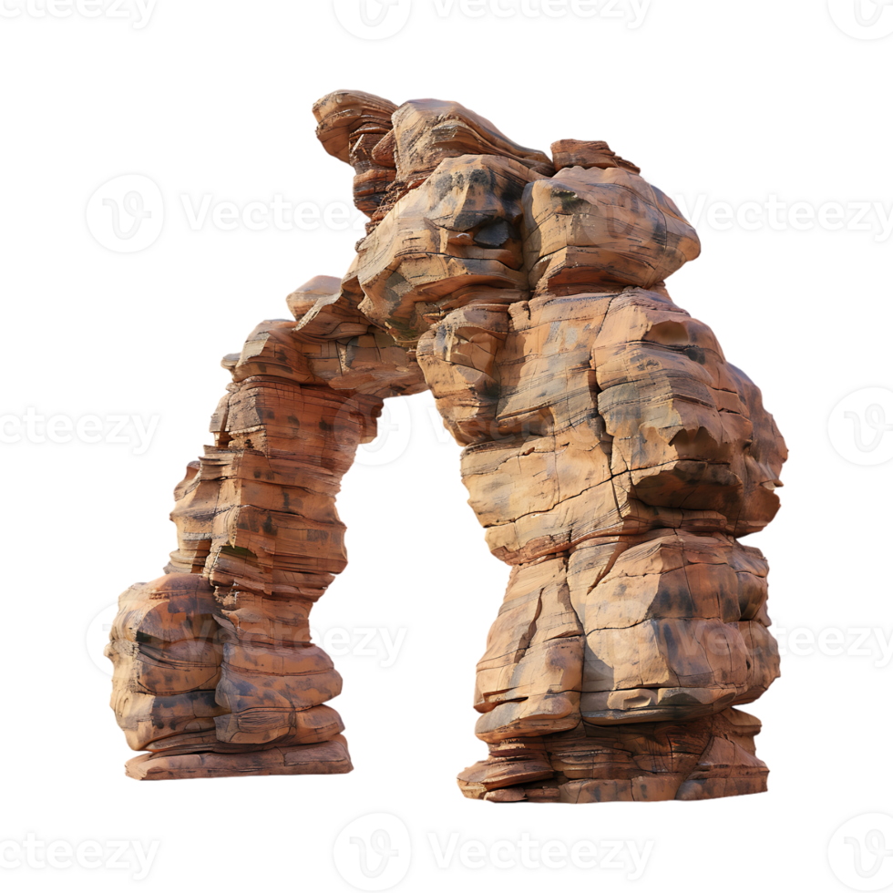 Dessert Rock Arch on Transparent Background png