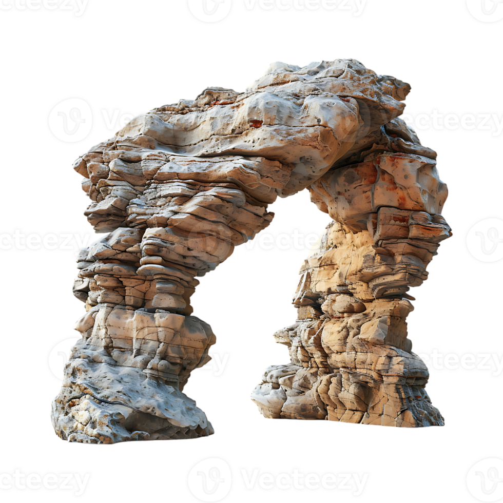 Dessert Rock Arch on Transparent Background png