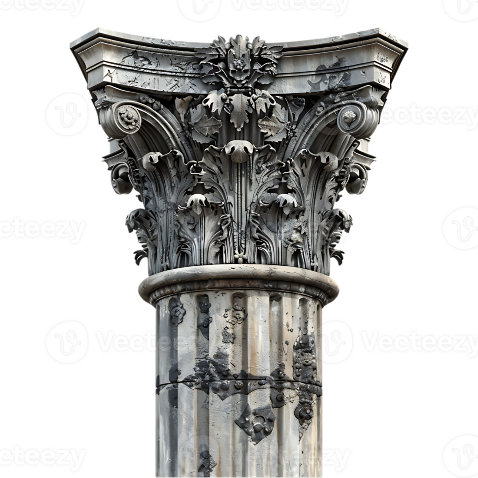 Green Home Pillar on Transparent Background png
