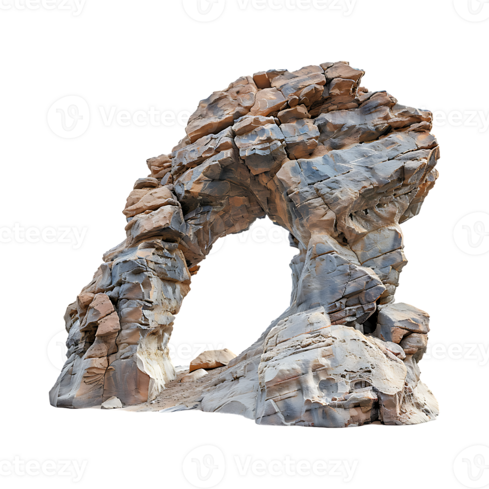 Dessert Rock Arch on Transparent Background png