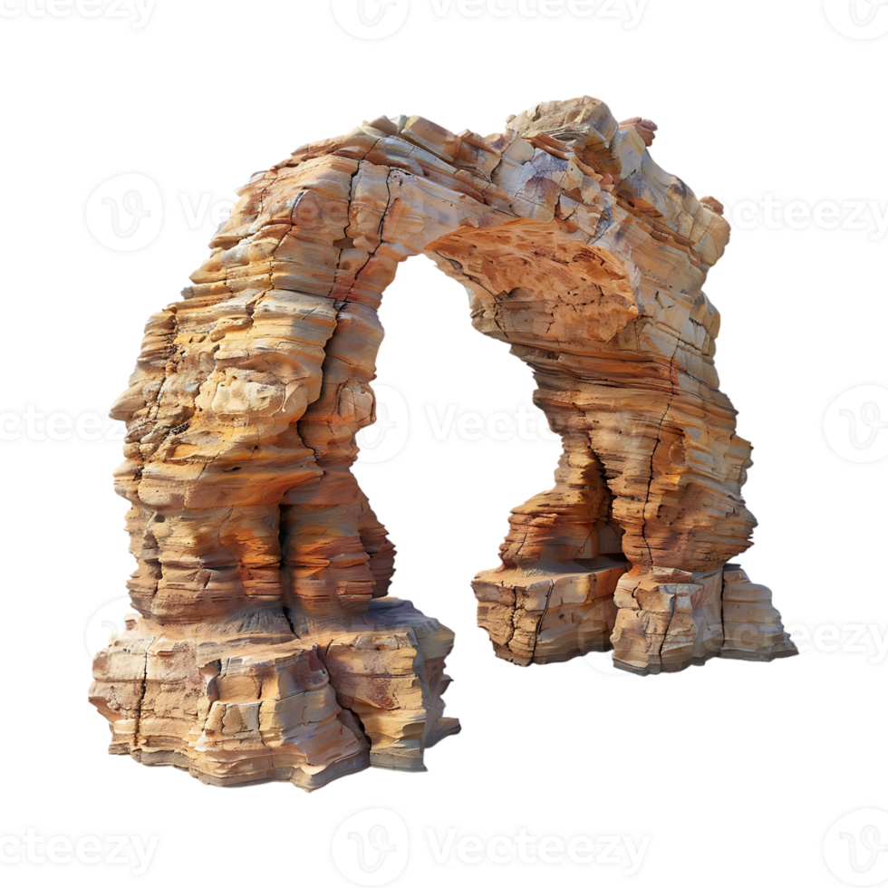Dessert Rock Arch on Transparent Background png