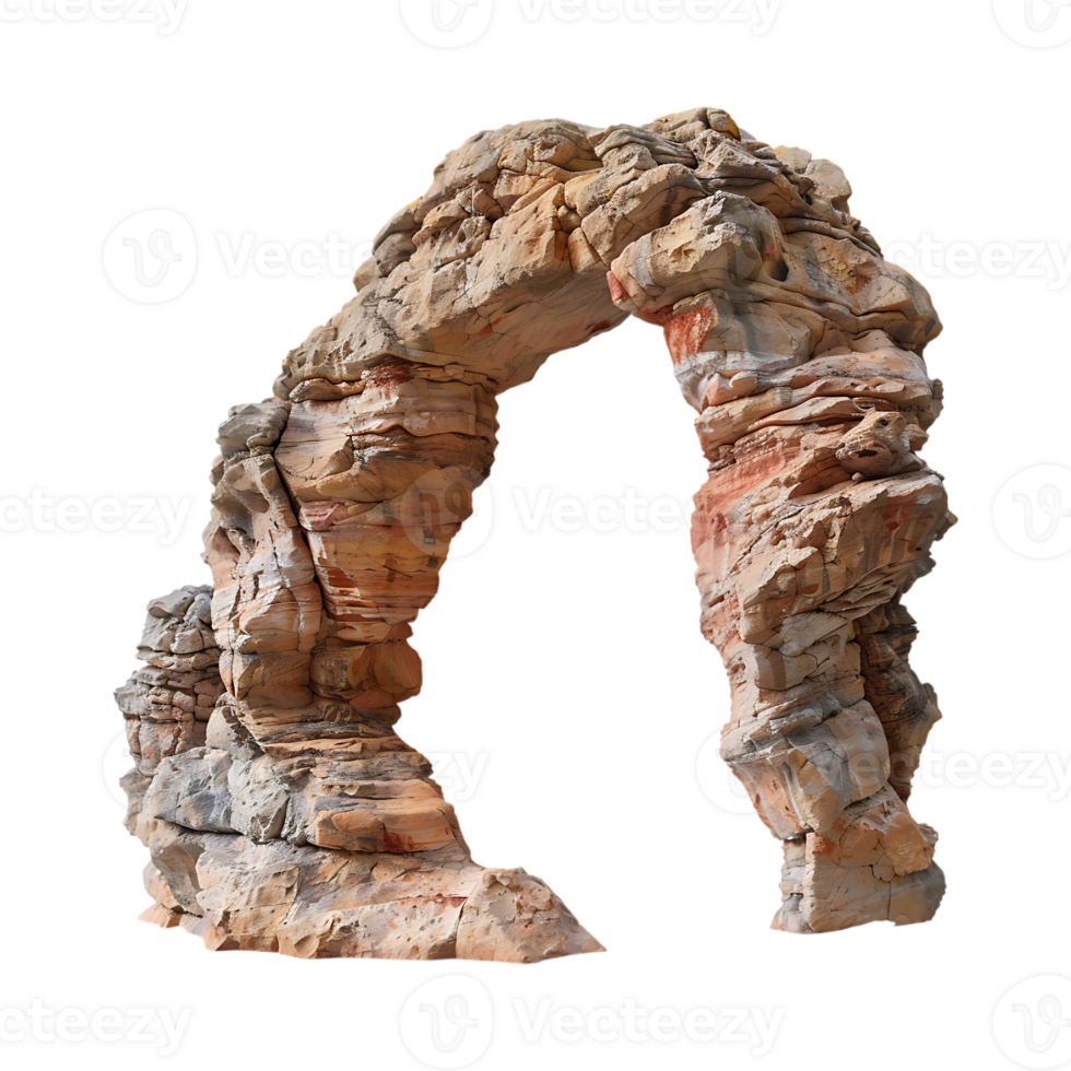 Dessert Rock Arch on Transparent Background png