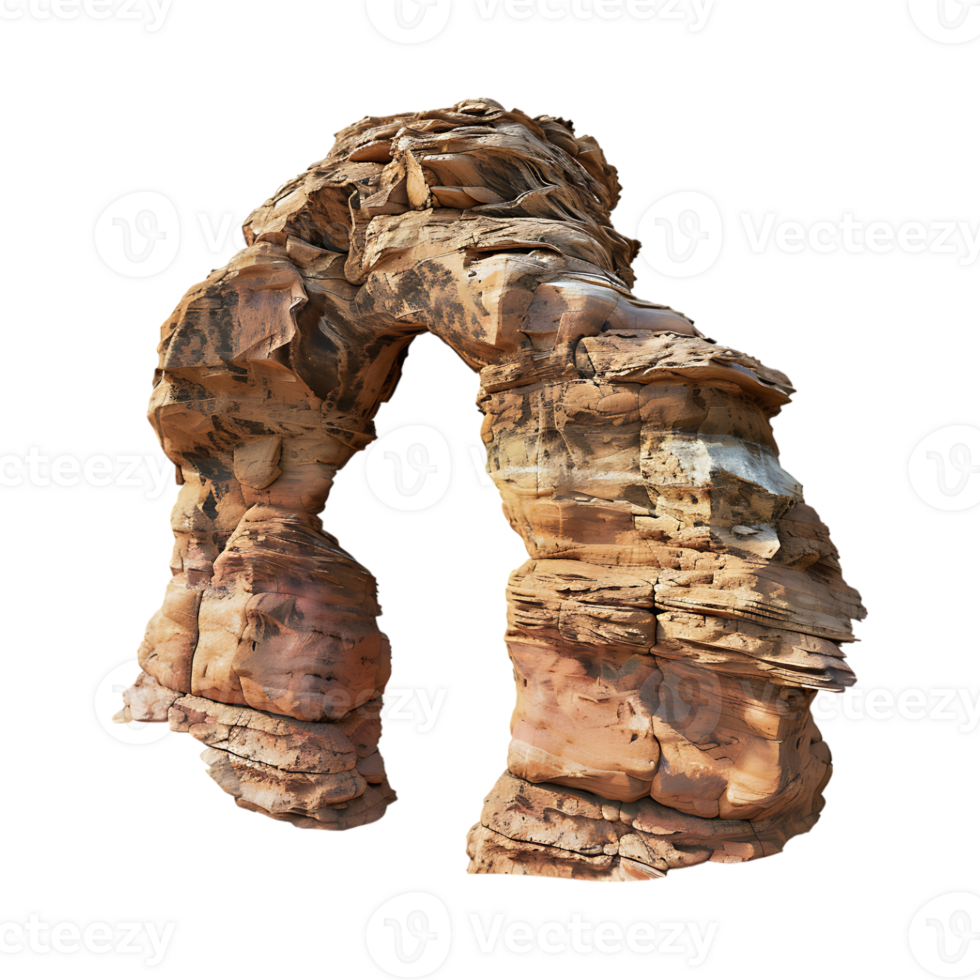 Dessert Rock Arch on Transparent Background png