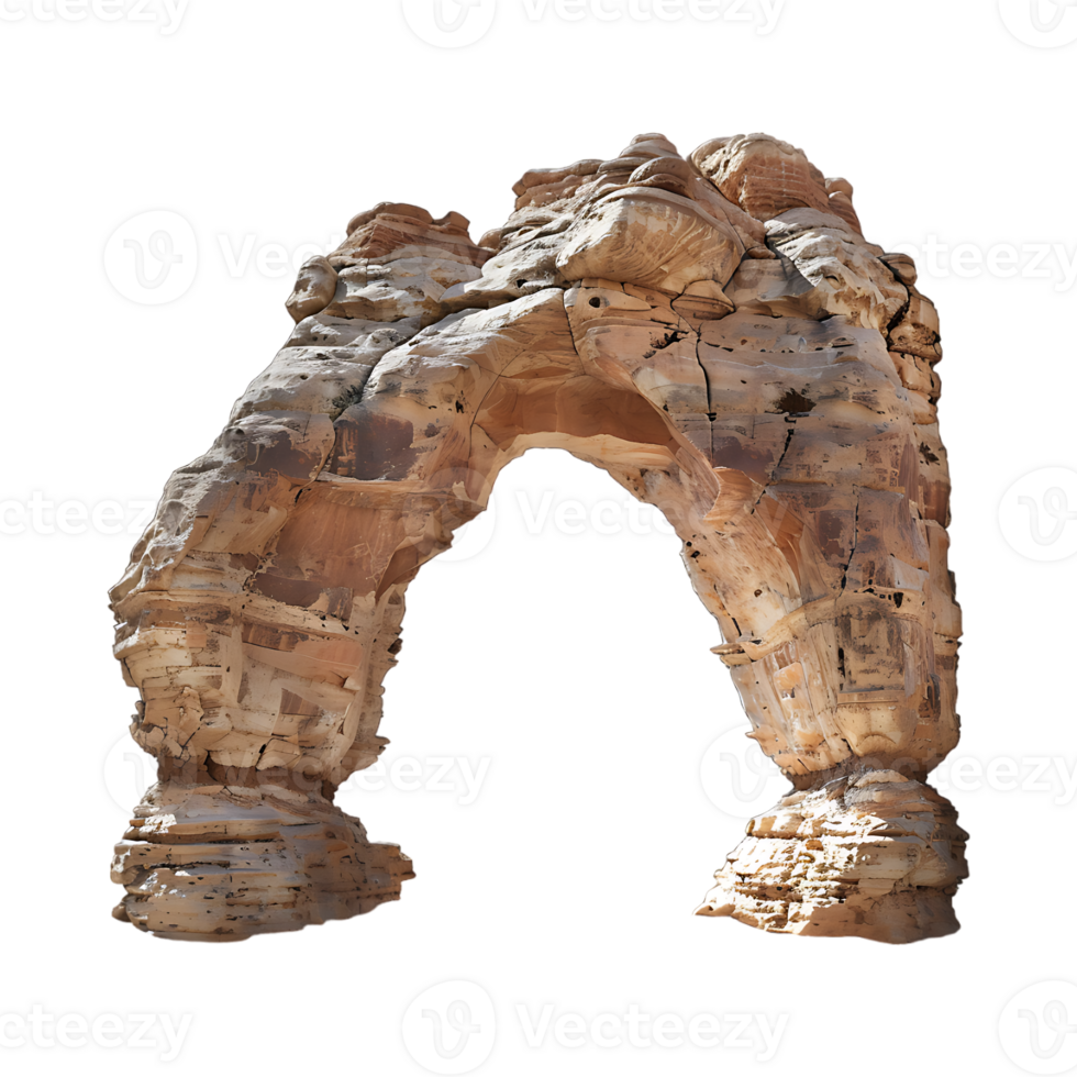 Dessert Rock Arch on Transparent Background png