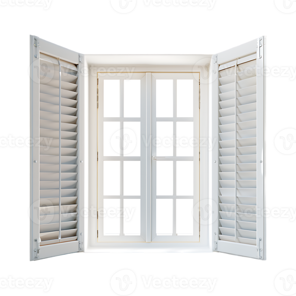 hölzern Jahrgang Fenster auf transparent Hintergrund png