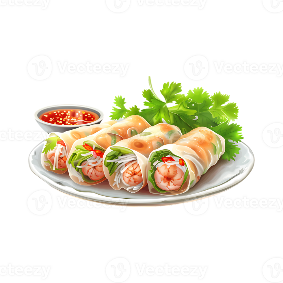 Samosa Roll Indian Traditional on Transparent Background png