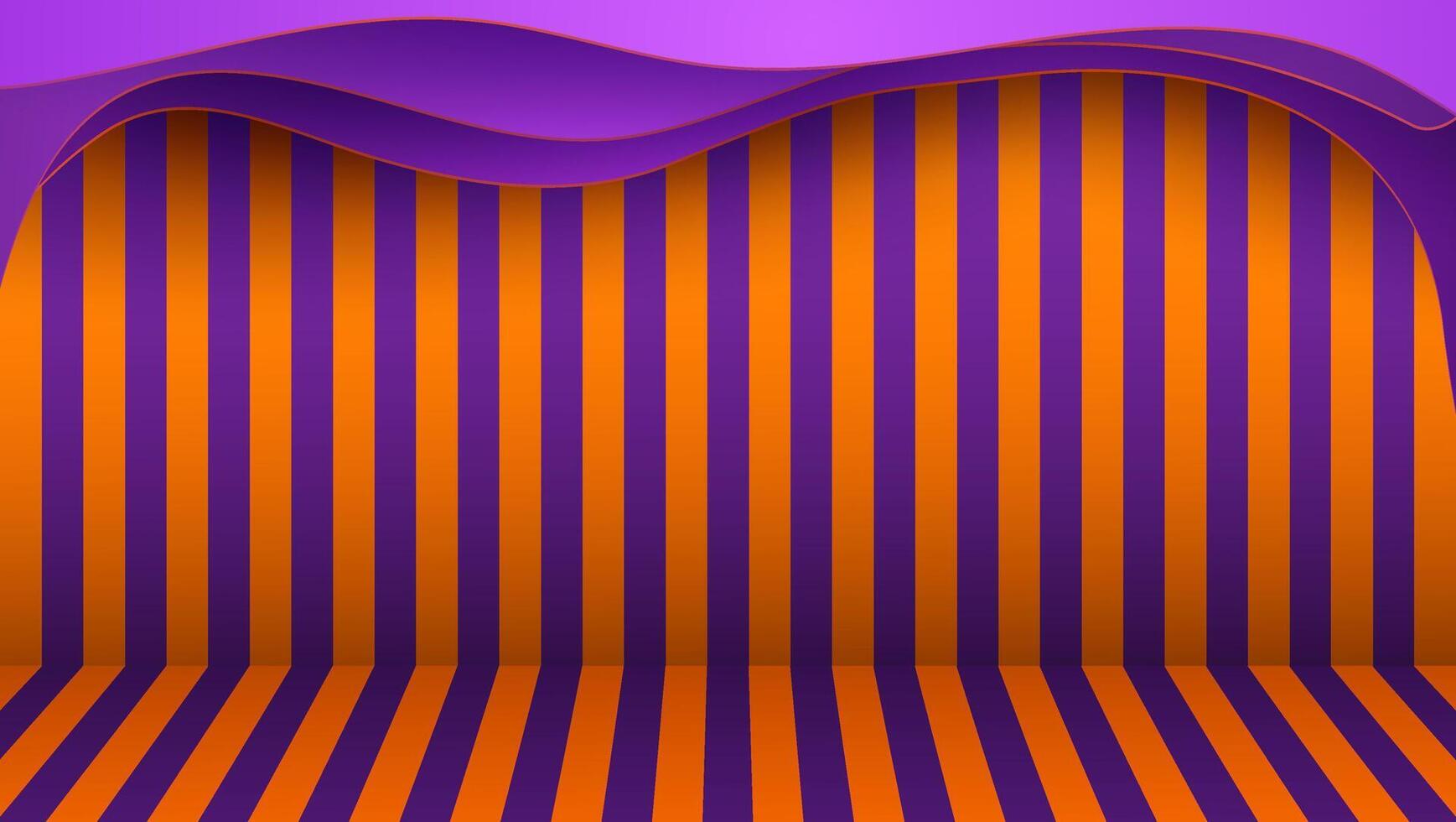striped space with happy halloween theme vector
