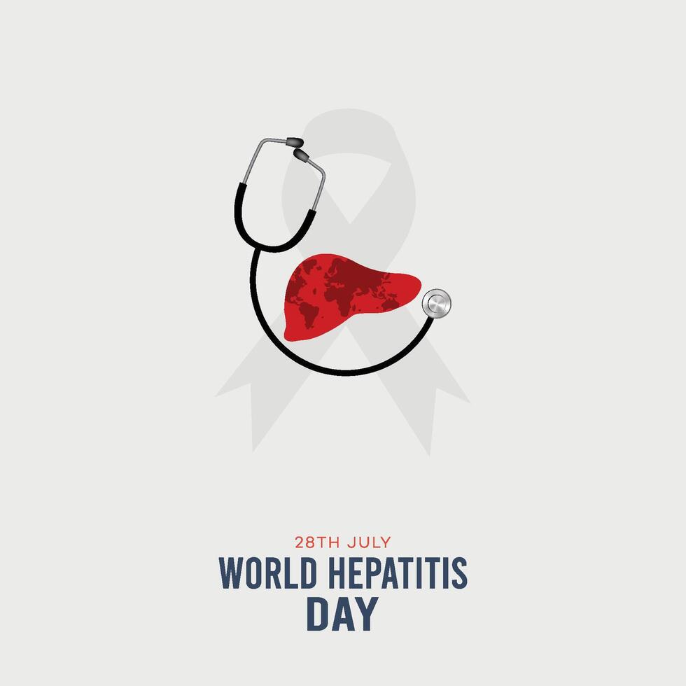 World Hepatitis Day, Illustration. Art. Social Media Poster vector