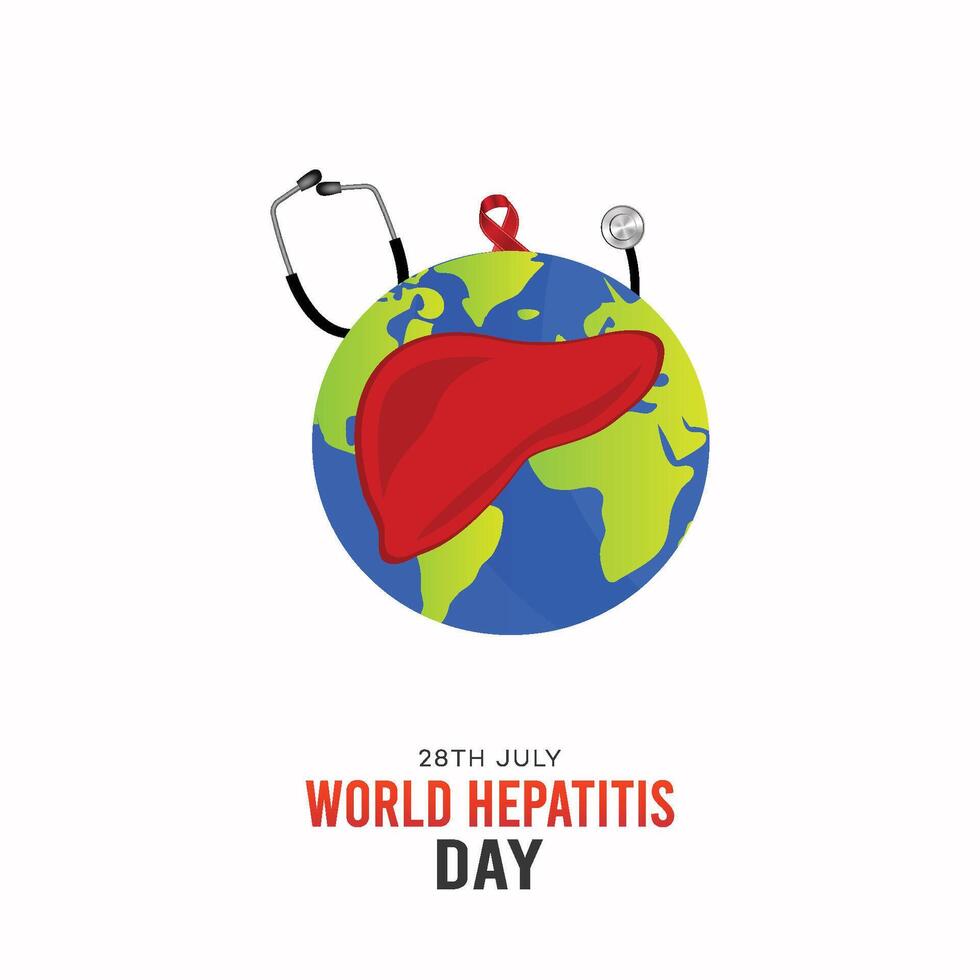 World Hepatitis Day, Illustration. Art. Social Media Poster vector