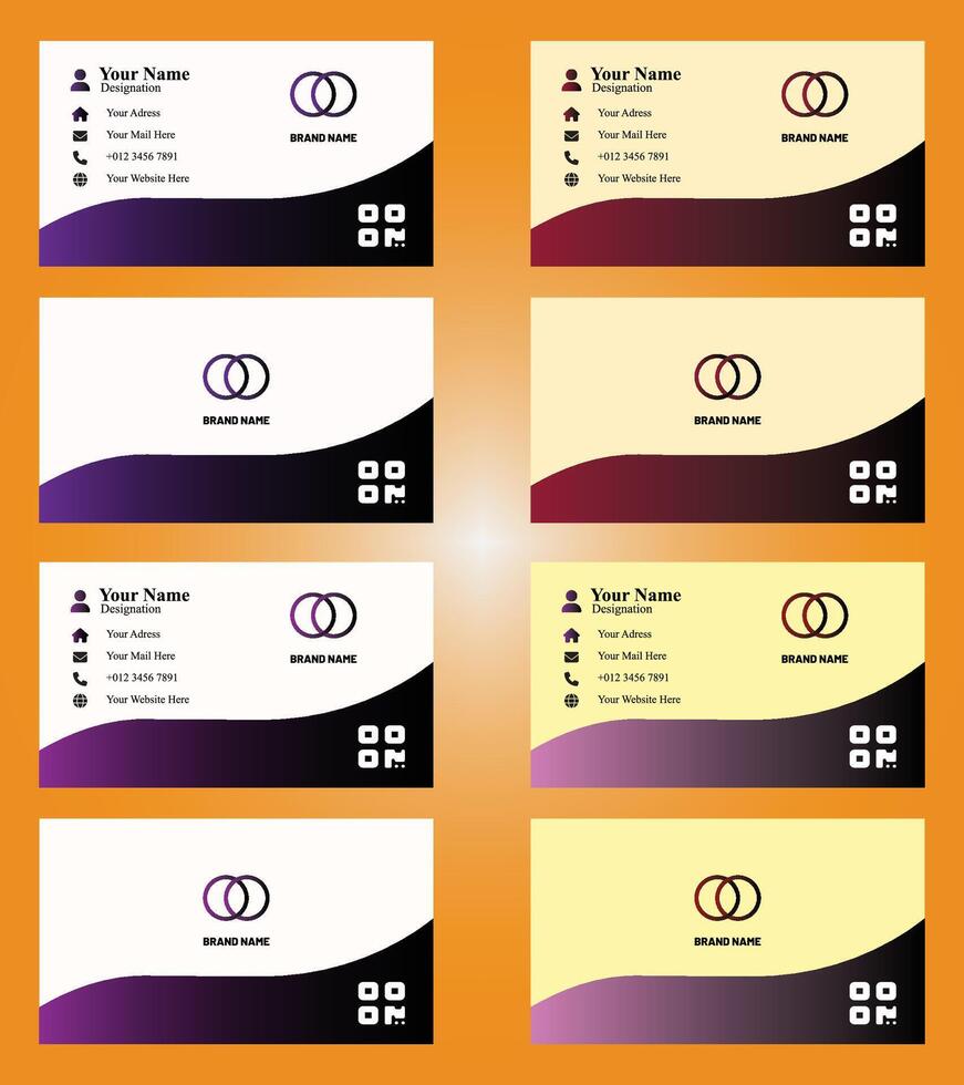 Business Card Design vector