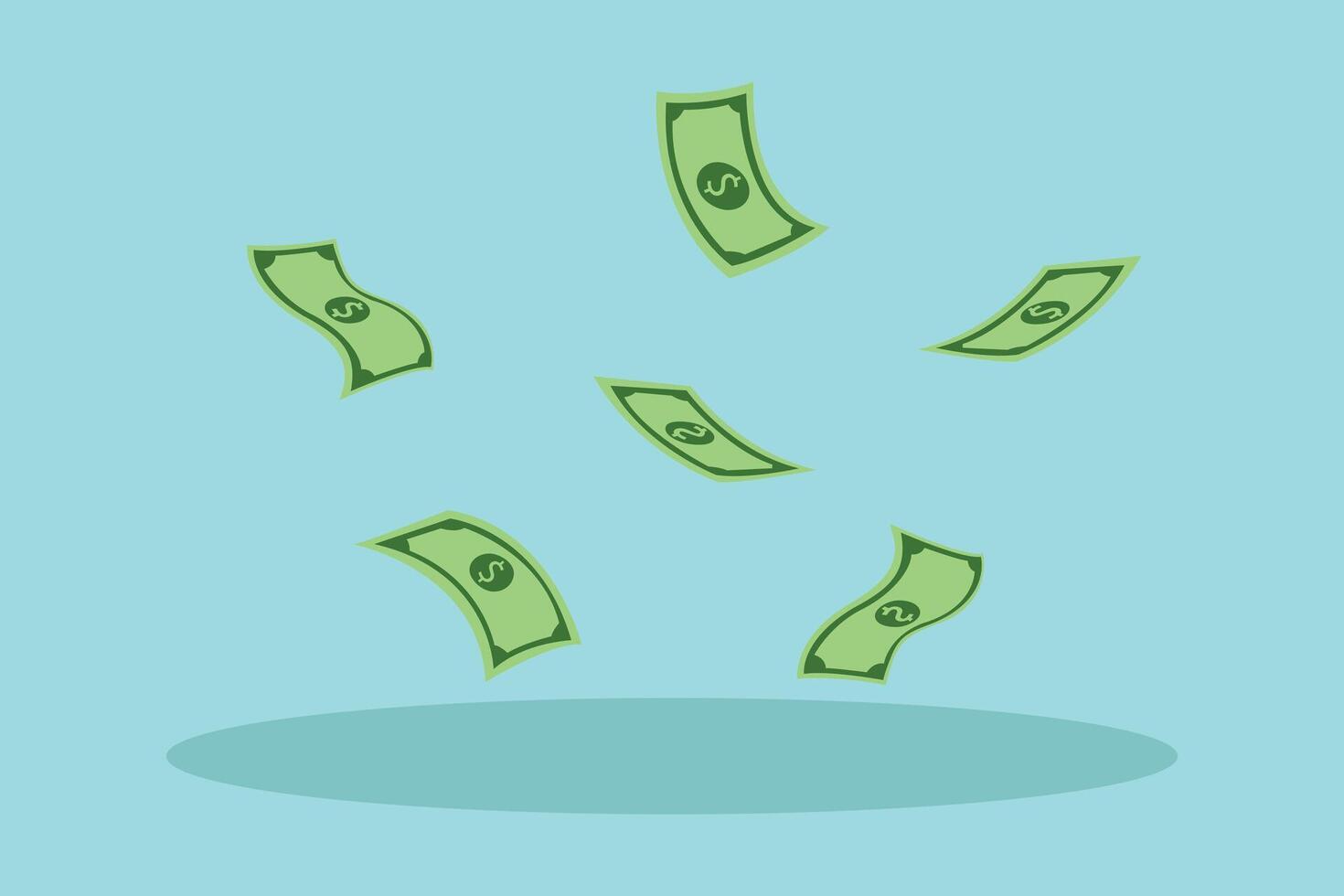 Money concept. Colored flat illustration isolated. vector