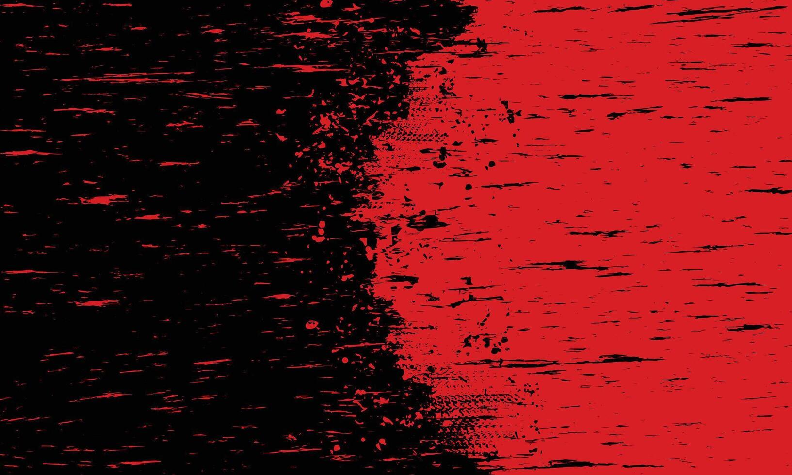 Textured red black grunge brush stroke abstract background vector