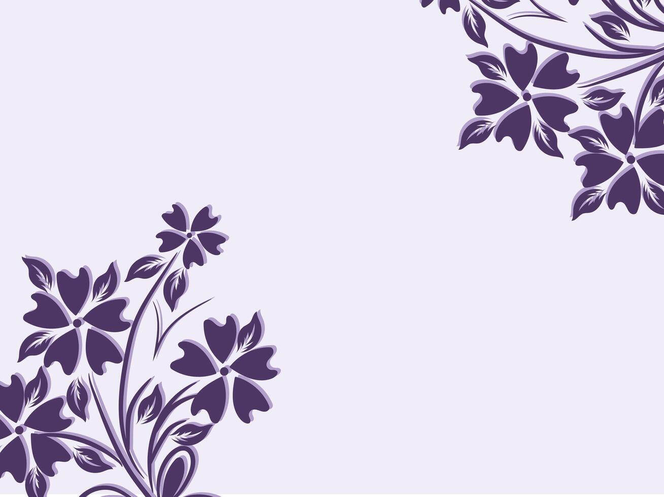 Hand drawn engraving floral background vector