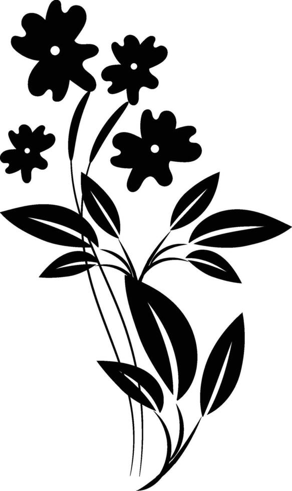 Hand drawn engraving floral background vector