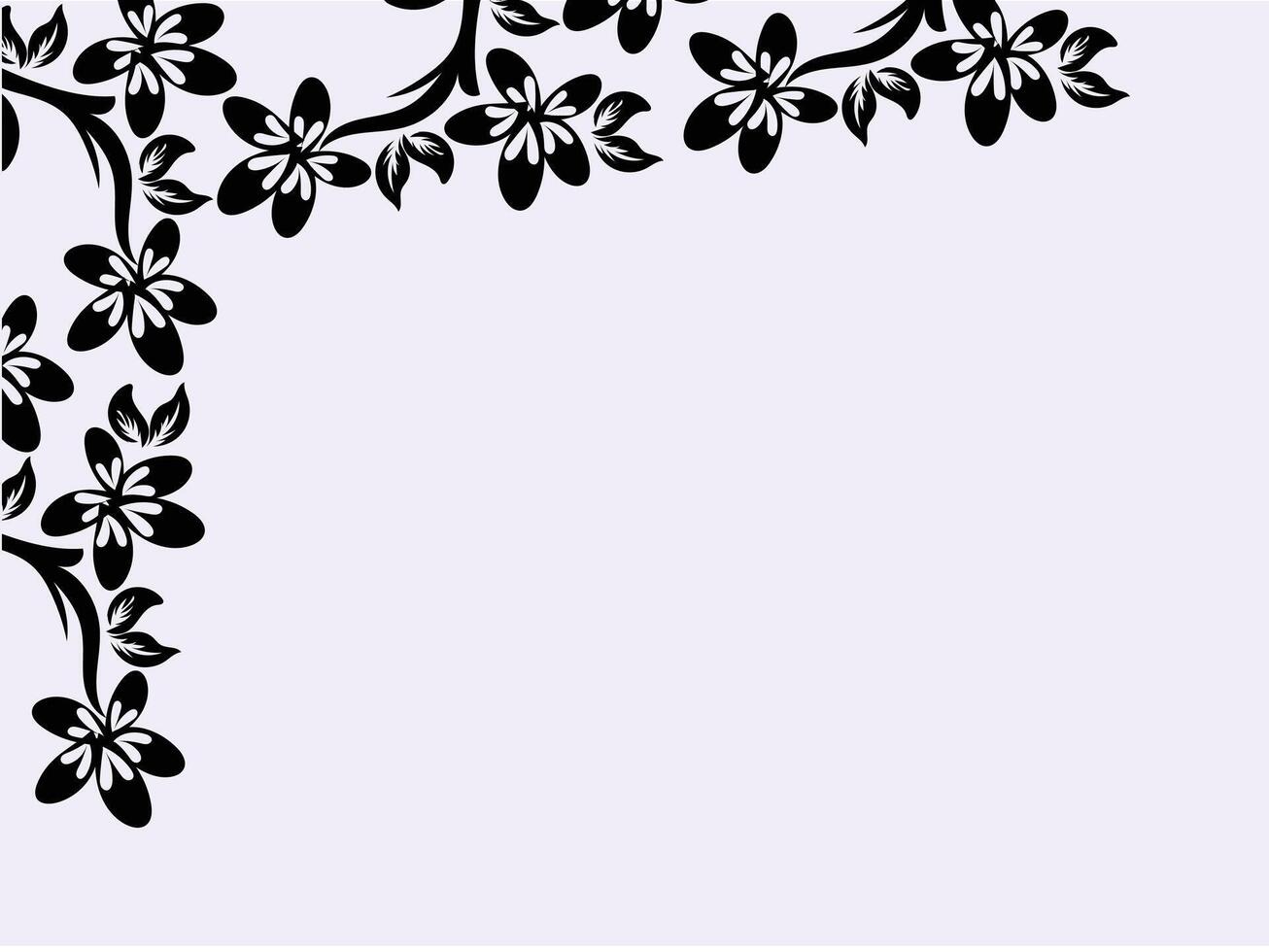Hand drawn engraving floral background vector