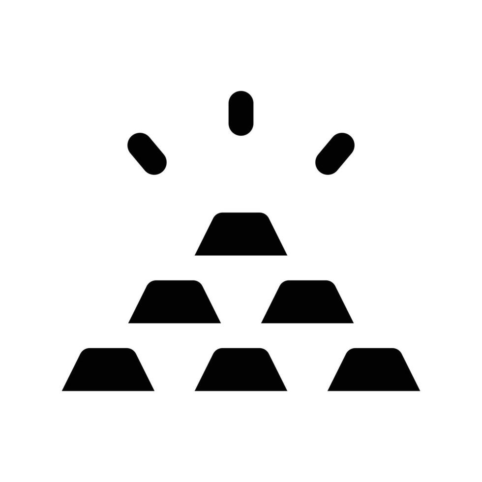 Simple Gold icon. The icon can be used for websites, print templates, presentation templates, illustrations, etc vector