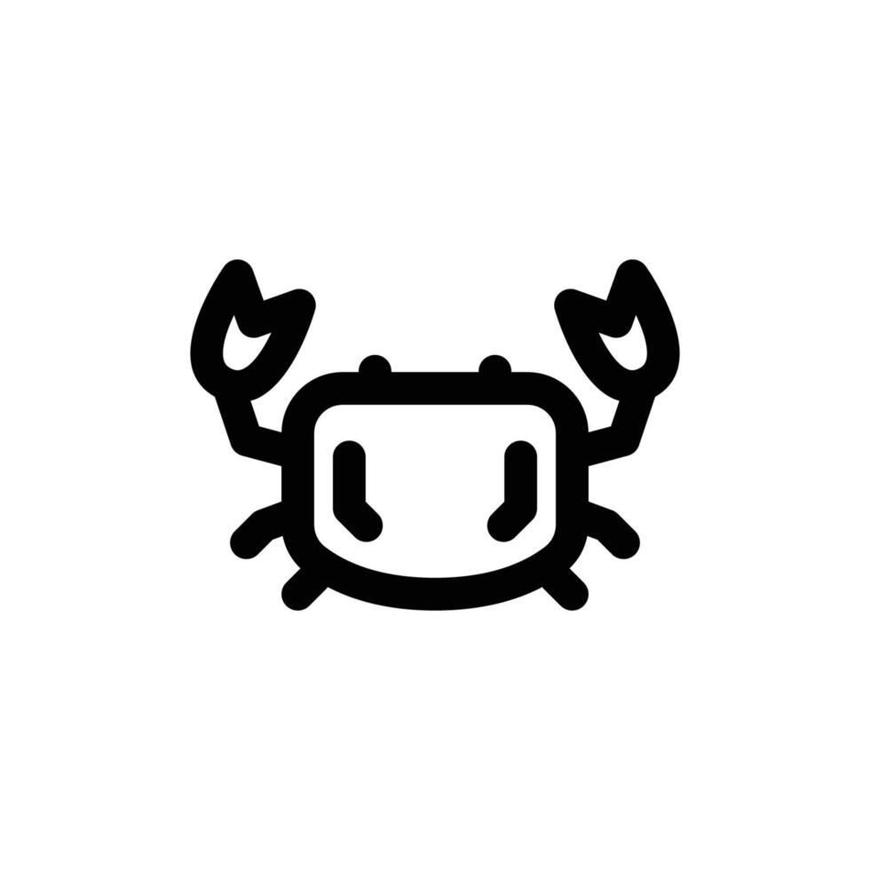 crab animal sea icon vector