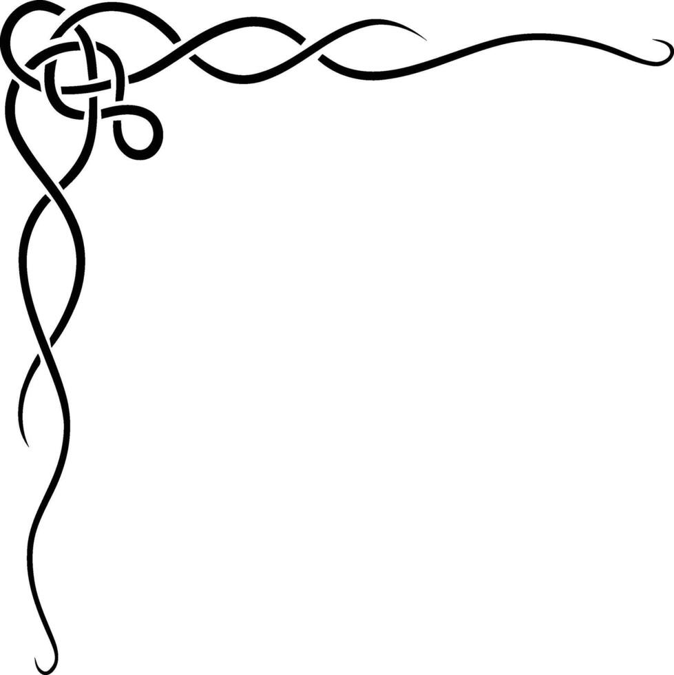a black and white celtic knot design vector