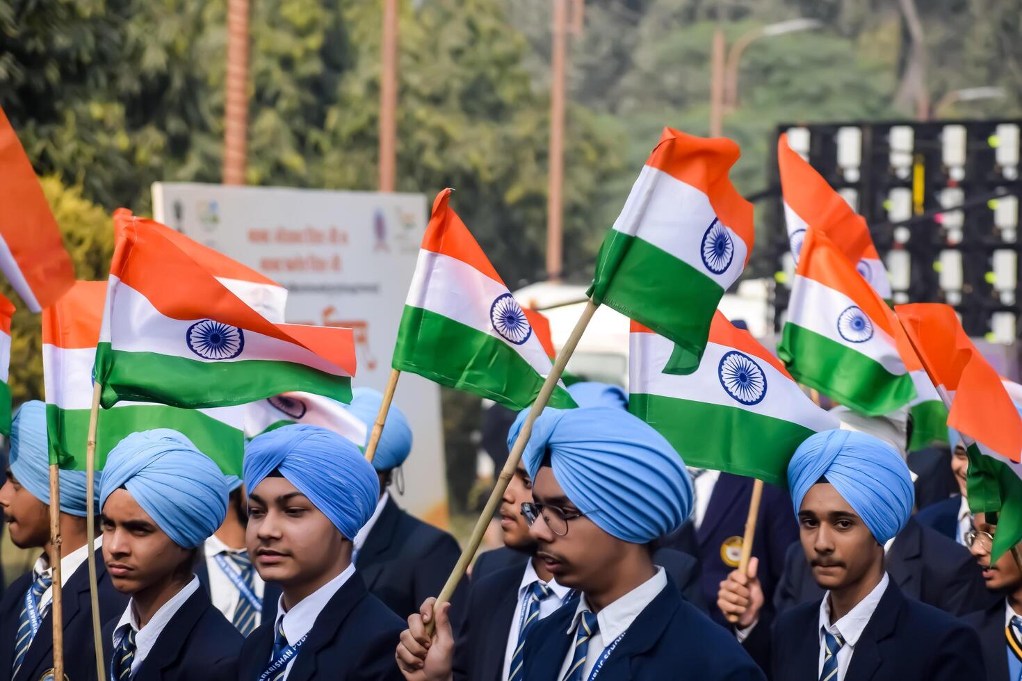 Delhi, India - December 26 2023 - Veer Bal Diwas commemorates the martyrdom of the four sons of tenth and last Sikh Guru Gobind Singh, In Jan 2021 PM Modi announced Dec 26 observed as Veer Bal Diwas photo