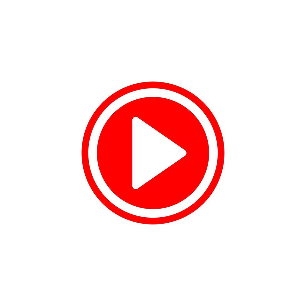 Play icon. Player icon vector