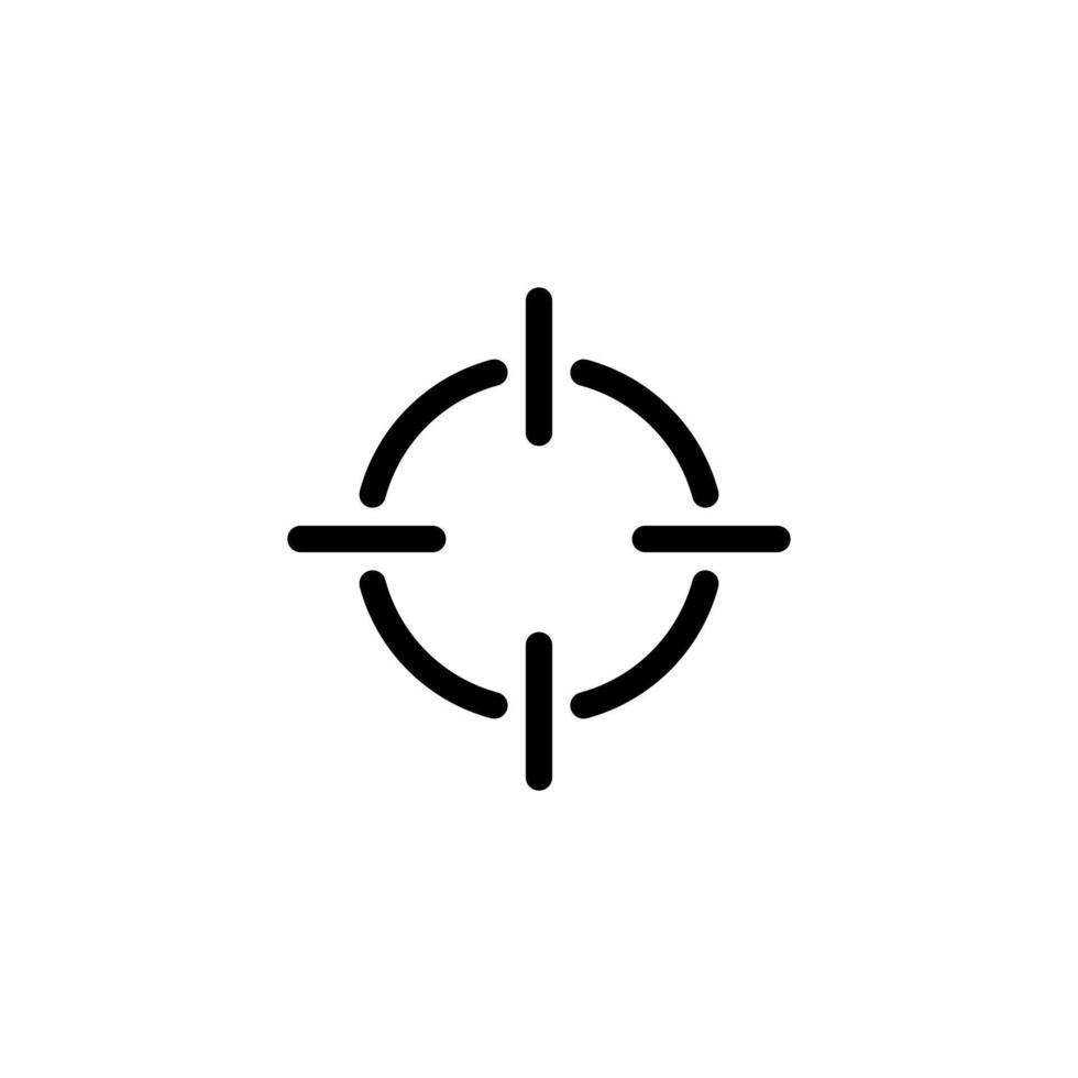 Aim icon. Target icon vector