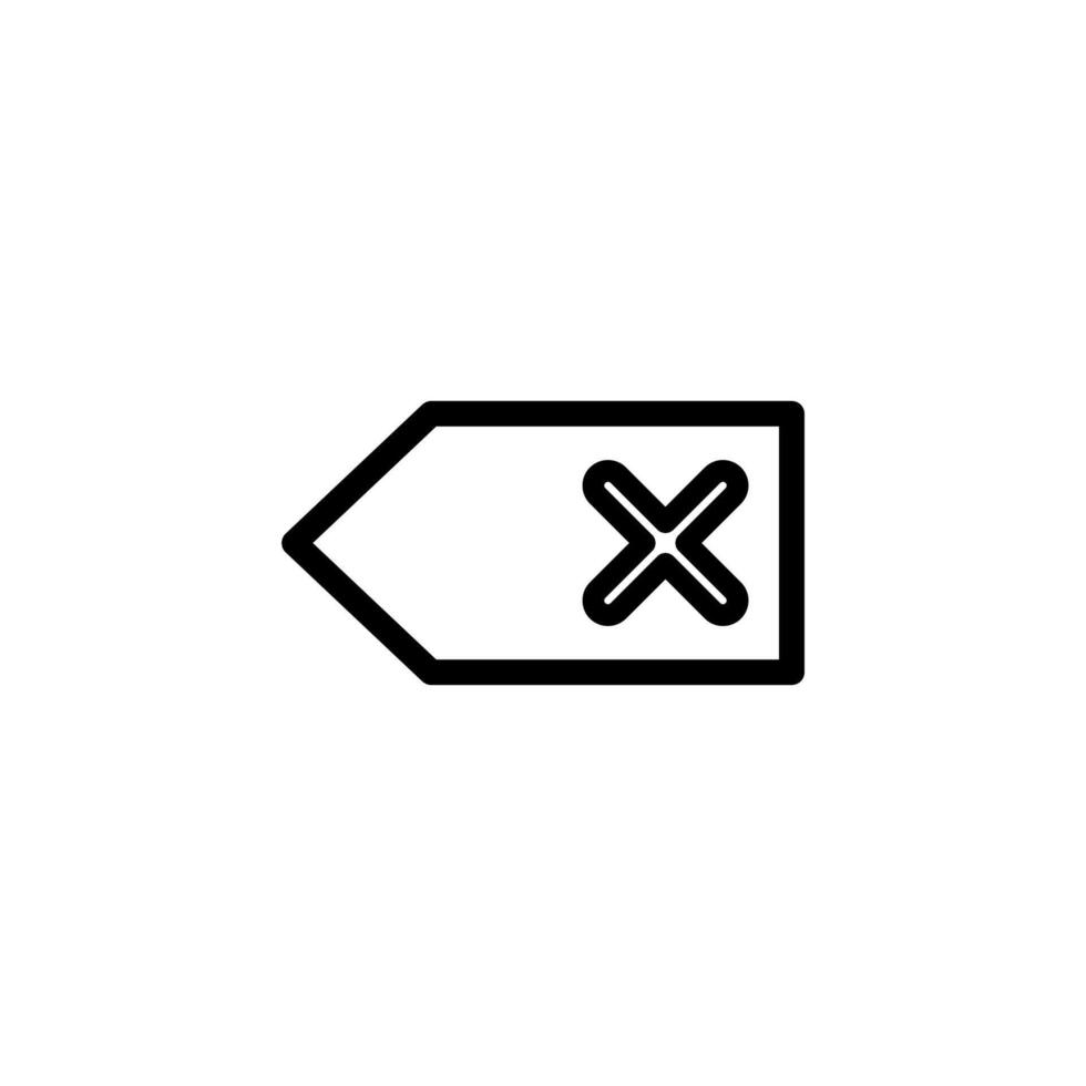 Delete icon. Backspace icon vector