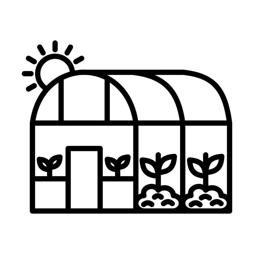 Glasshouse icon illustration vector