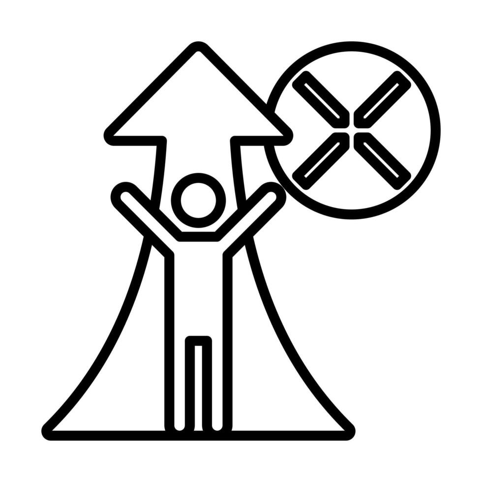 Career Nexus icon line illustration vector