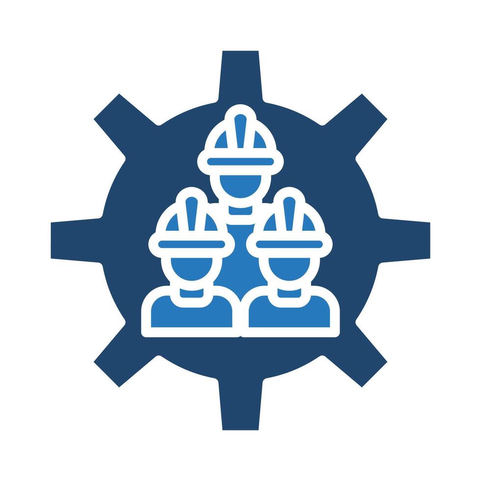 Work Force icon line illustration vector